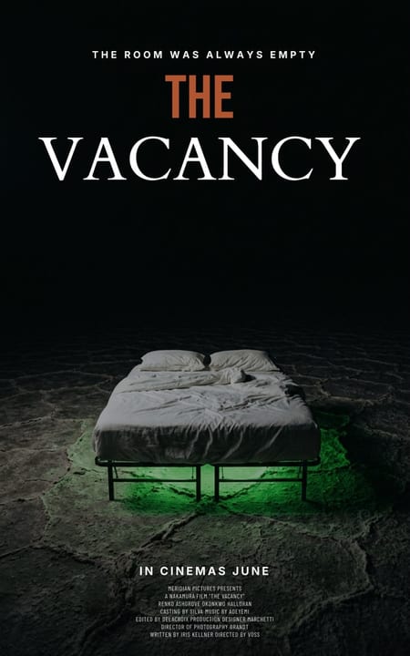 horror screenplay cover, The Vacancy